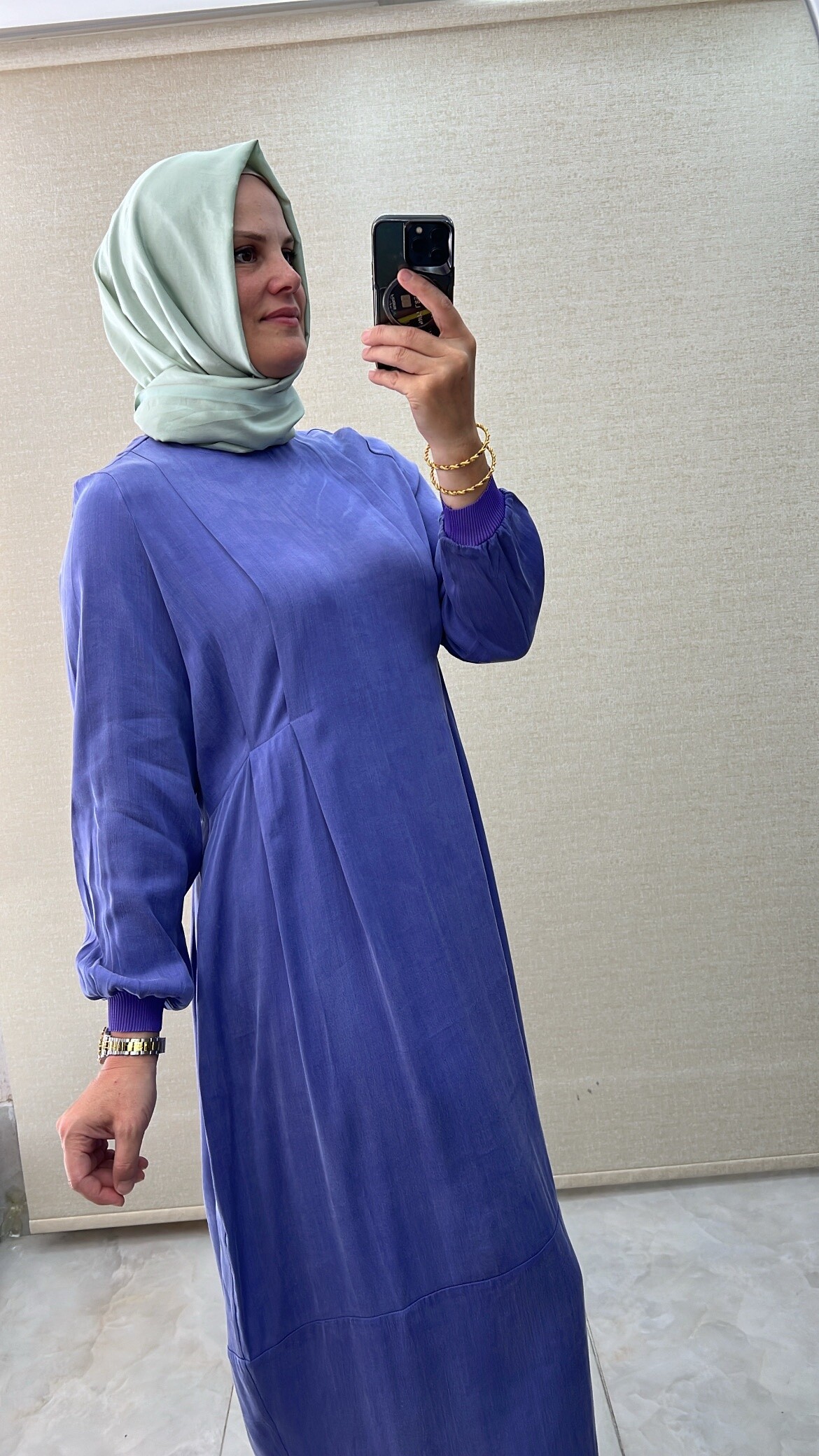 İnvee Kupra İpek Elbise