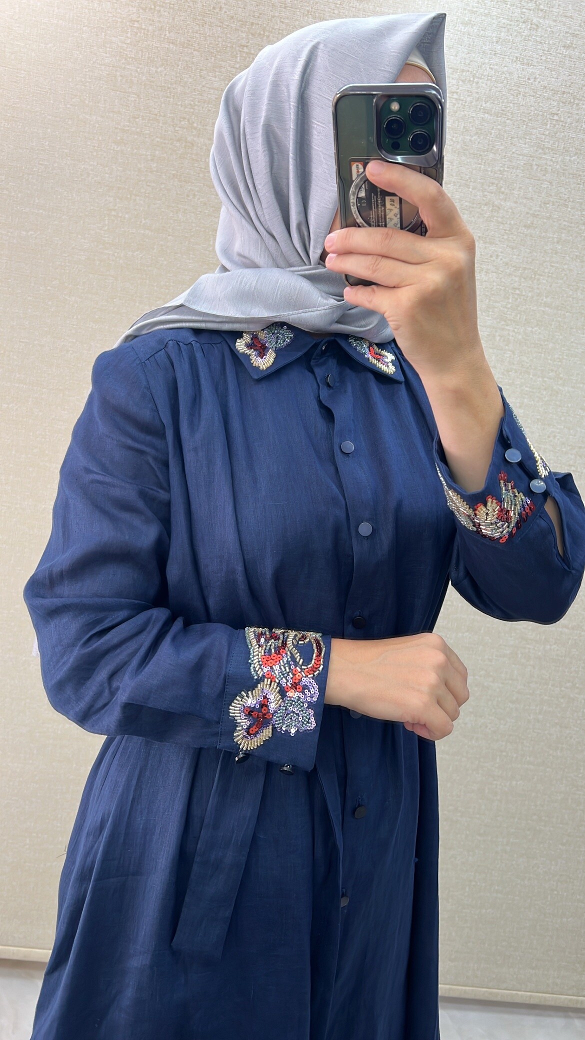 Ghisa Keten Şık Elbise