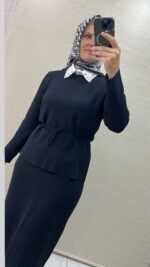 Ghisa triko etekli şık takım