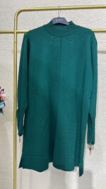 Kol fermuarlı Merserize tunik