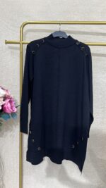 düğme detaylı triko tunik