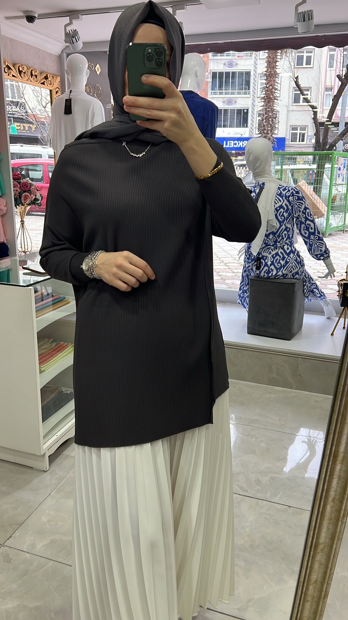 İnvee soğuk iplik tunik