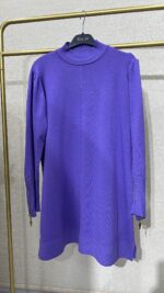 Kol fermuarlı Merserize tunik