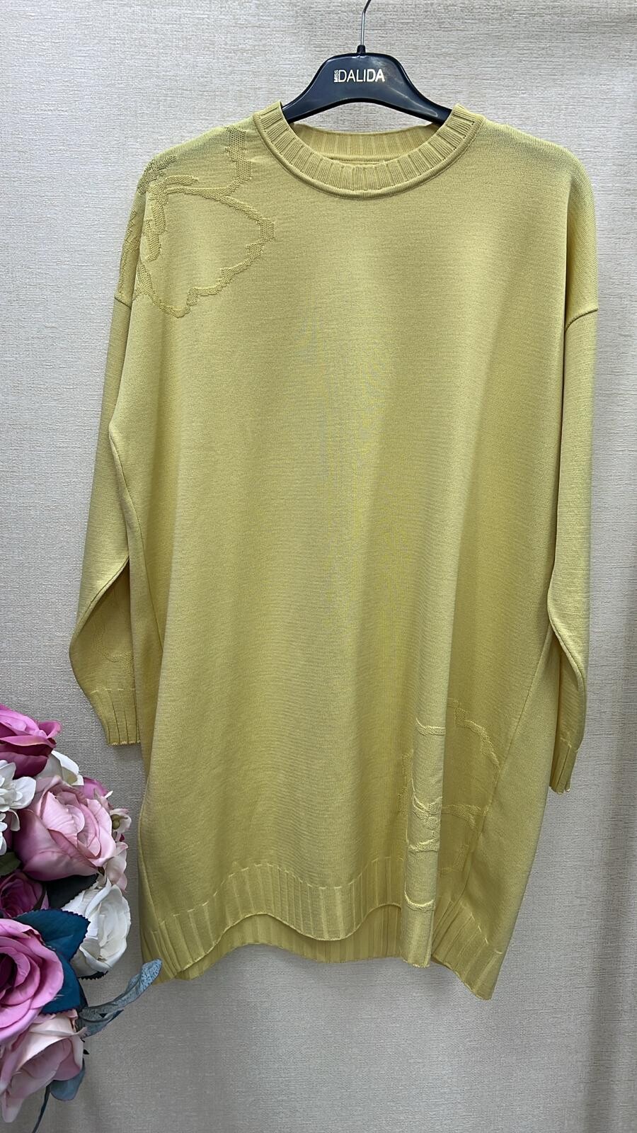 Çiçekli Merserize Tunik