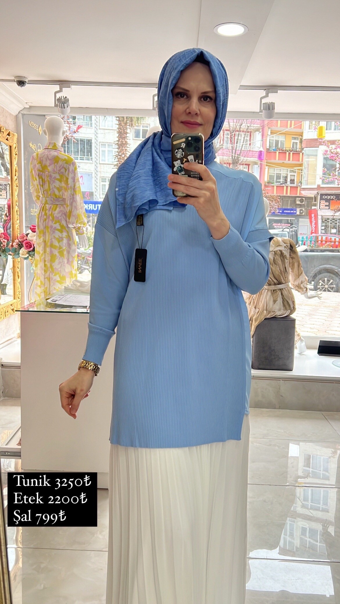 İnvee soğuk iplik tunik