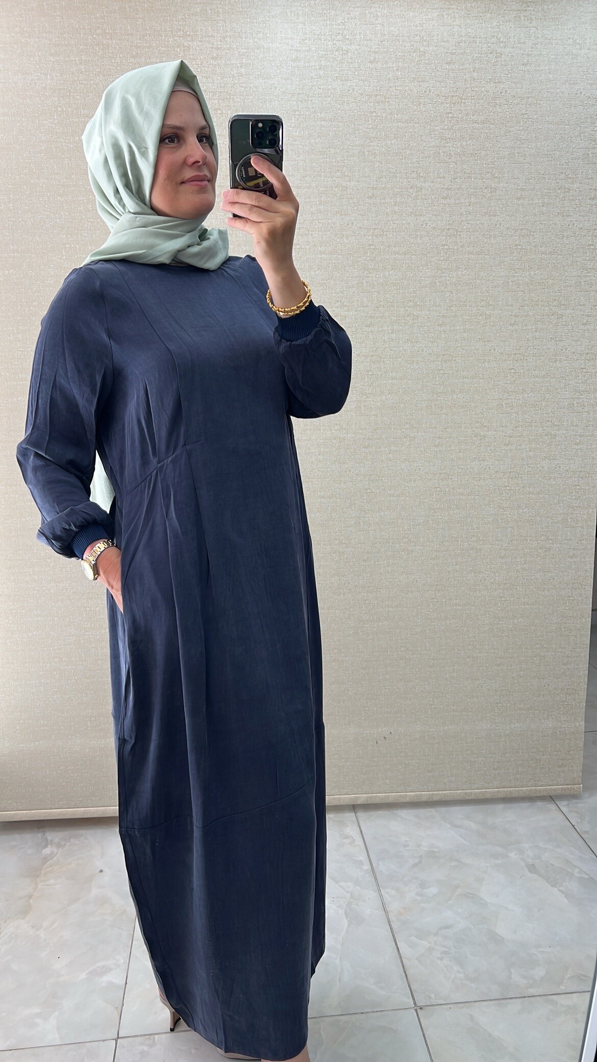 İnvee Kupra İpek Elbise