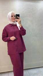 Nuss Keten Pantalonlu Takım