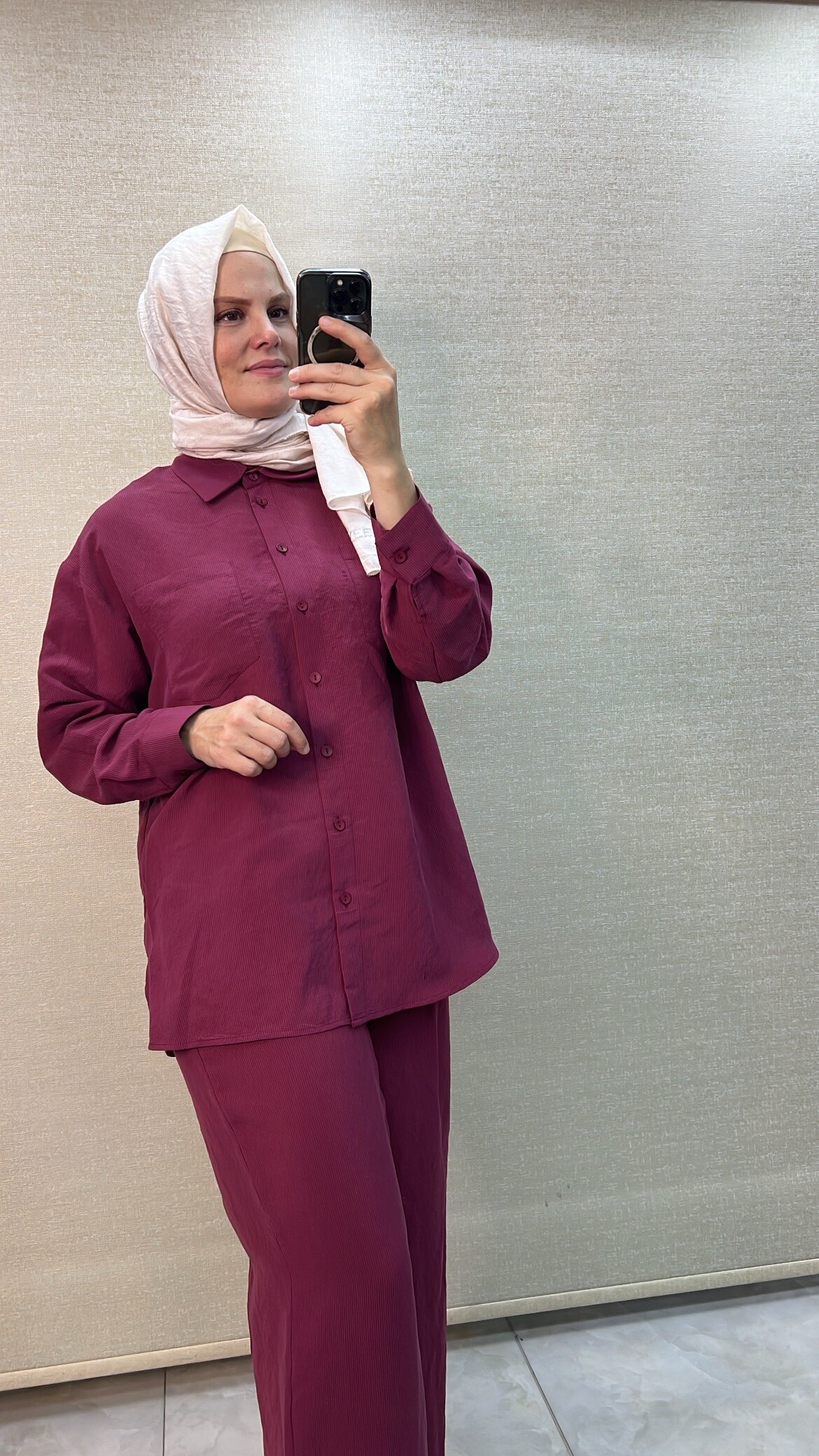 Nuss Keten Pantalonlu Takım