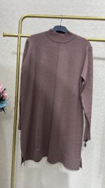 Kol fermuarlı Merserize tunik