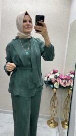 Terzi dükkanı kupra ipek takım