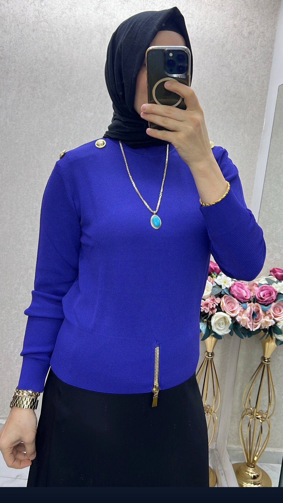 ‹ › Ghisa Vatkalı Kısa Tunik