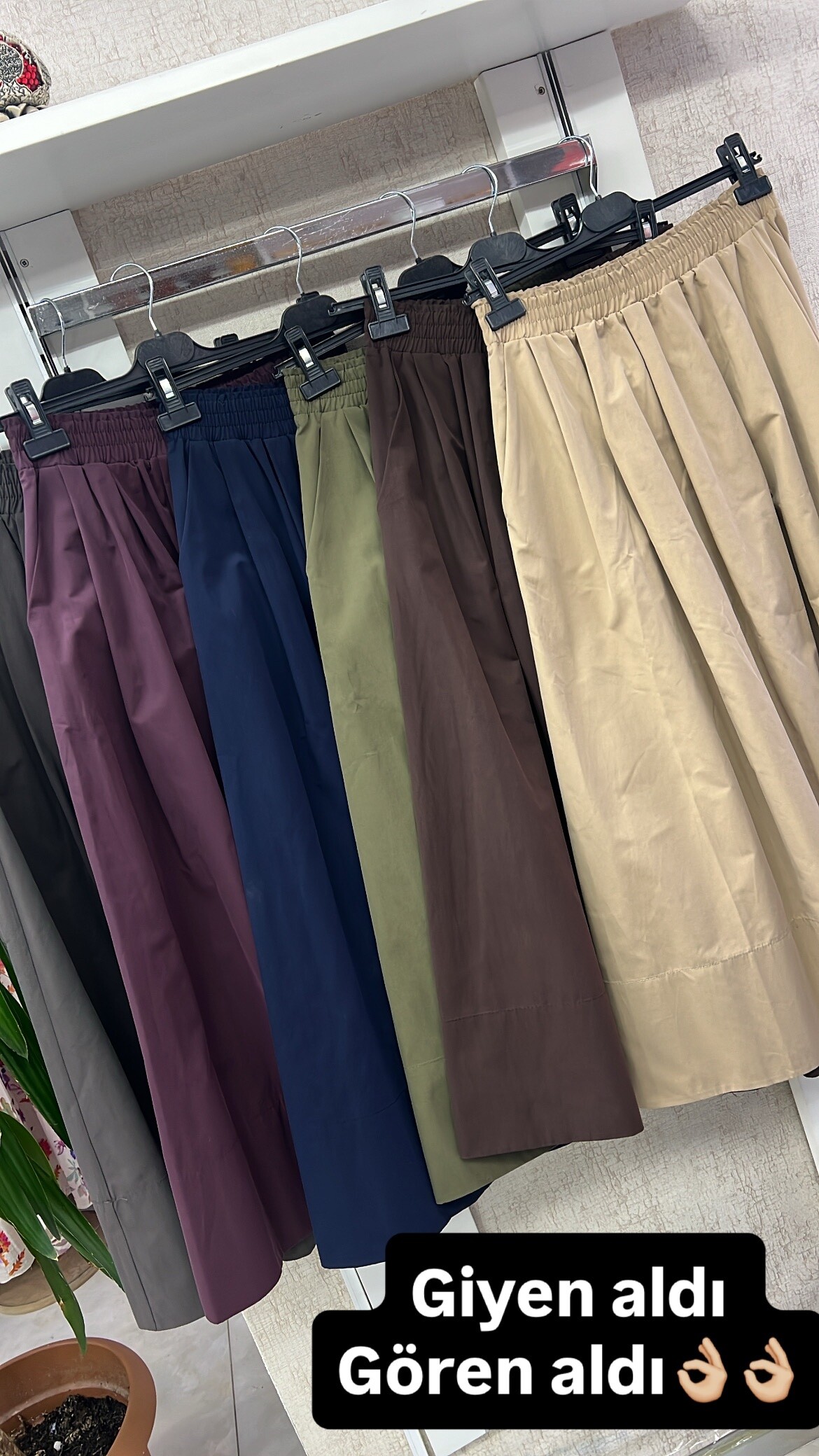 Sentez kanvas kumaş etek