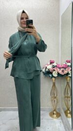 Terzi dükkanı kupra ipek takım