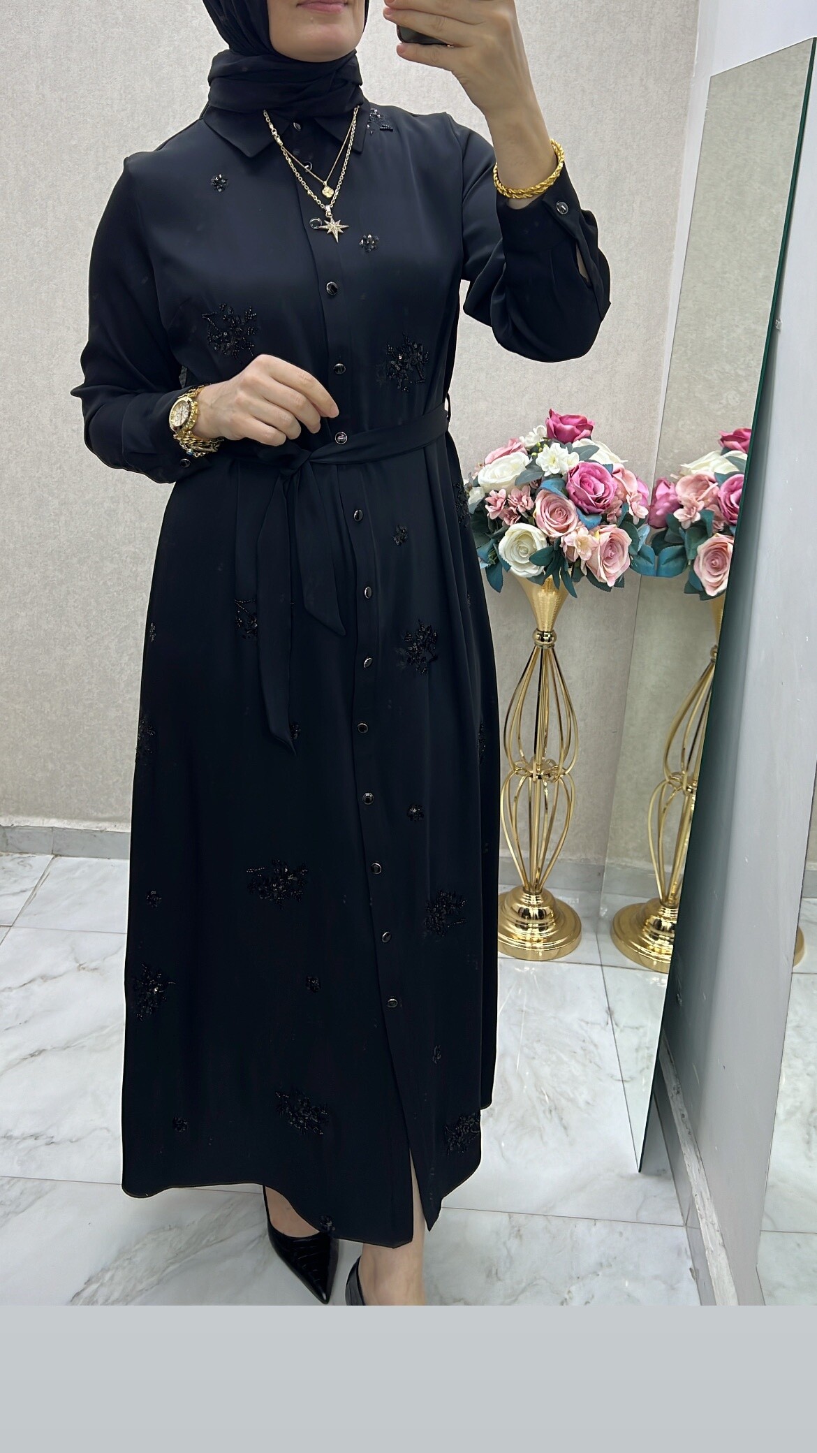 Fuat  gürşen  işlemeli elbise