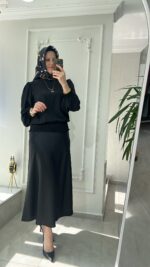 Ghisa lastikli kol bluz