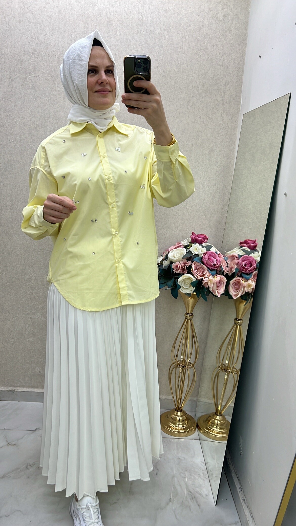 Ghisa taşlı gömlek