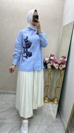 Ghisa payetli gömlek