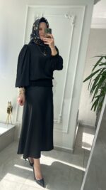 Ghisa lastikli kol bluz