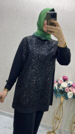 Fuat gürşen payetli tunik