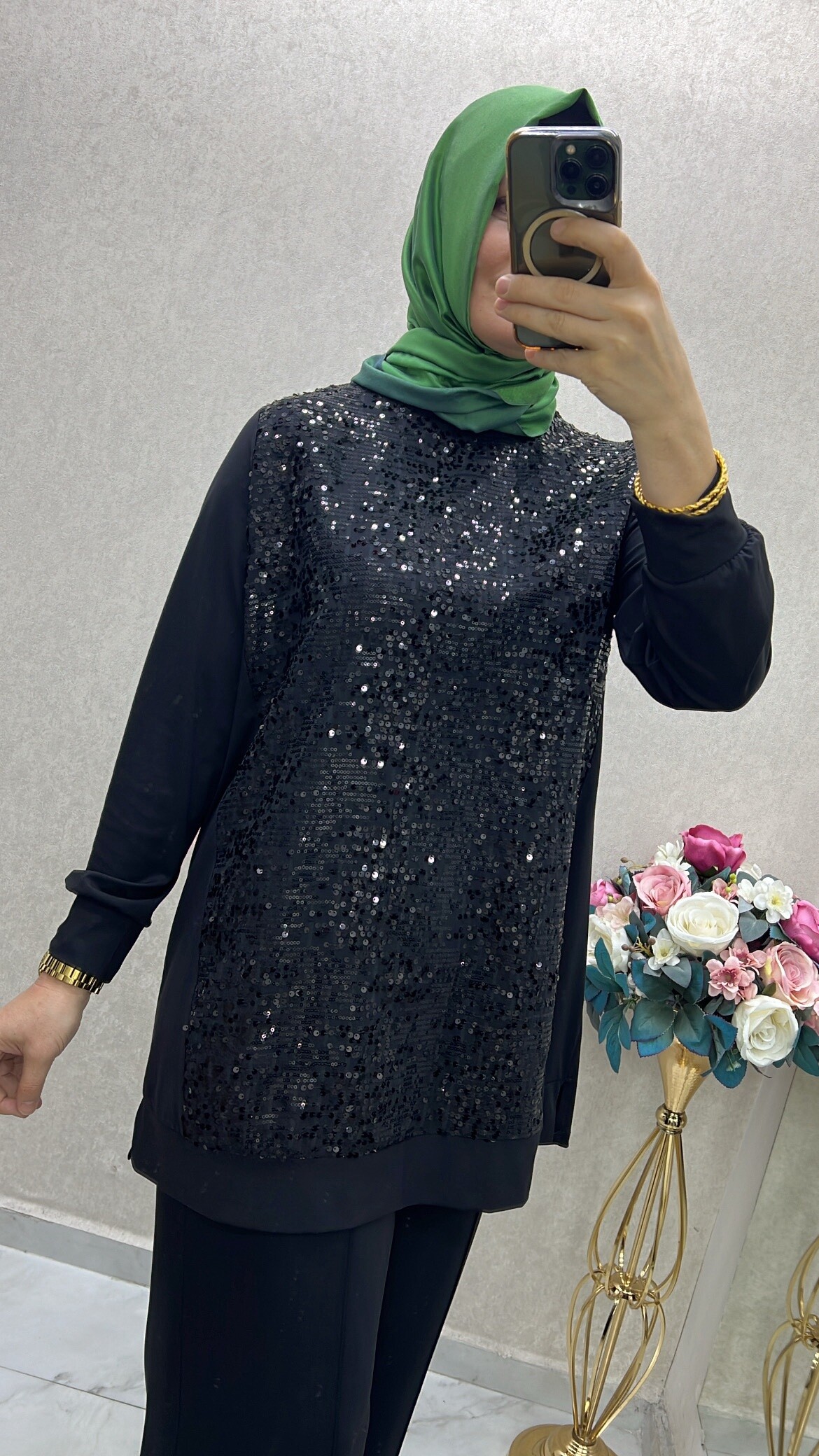 Fuat gürşen payetli tunik