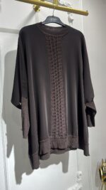 Ghisa triko detaylı tunik